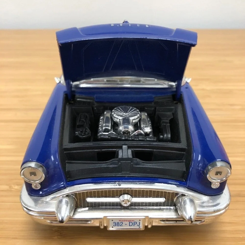 Mira 1955 Buick Century 1:18 Scale Model Blue Diecast Spain Vintage Collectible